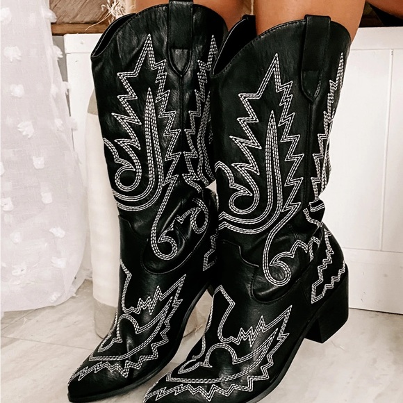 billini cowboy boots | size 8 - Picture 2 of 5